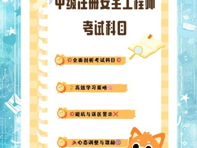 安全工程師考試公告安全工程師招生