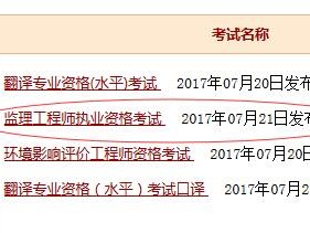 2017年監(jiān)理工程師成績(jī)查詢,2017年監(jiān)理工程師成績(jī)