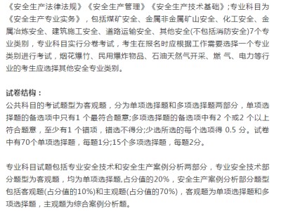 關于注冊安全工程師考試都是選擇題嗎的信息