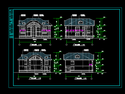 獨(dú)棟別墅圖紙,獨(dú)棟別墅施工圖