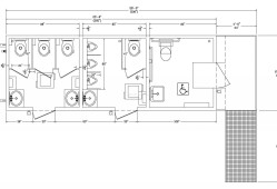 公共廁所平面圖,衛生間地面改造最簡單材料