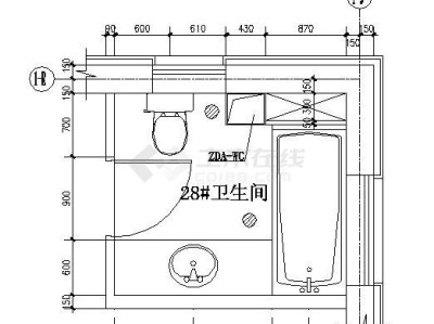 一衛改二衛生間設計公共衛生間平面圖