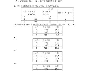 巖土案例歷年真題2013年巖土工程師案例