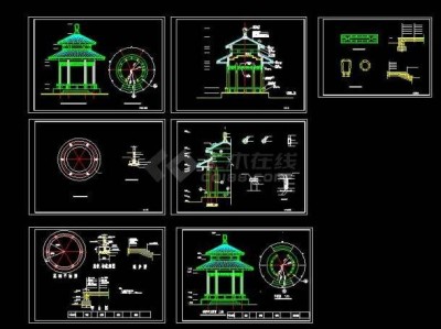亭子施工圖亭子施工圖紙高清圖片