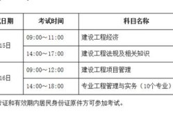 一級(jí)建造師考試科目時(shí)間都有多久？