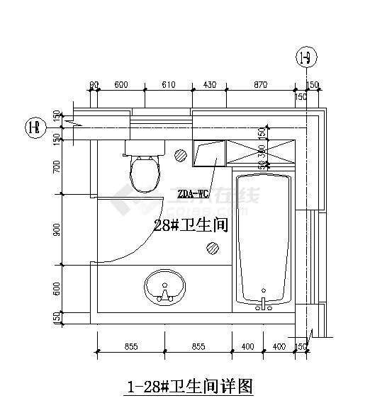一衛改二衛生間設計公共衛生間平面圖 第1張 一衛改二衛生間設計公共衛生間平面圖 第1張