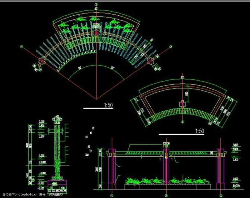 花架施工圖,花架施工圖片 第1張 花架施工圖,花架施工圖片 第1張