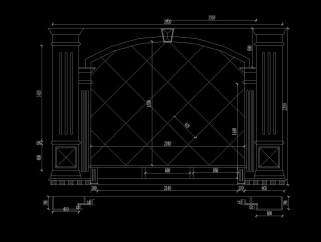 電視墻設計圖紙,電視墻設計圖紙圖片  第1張