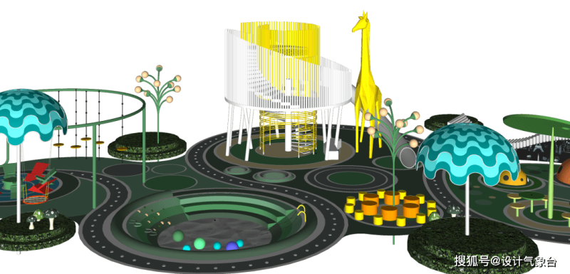 兒童滑梯cad平面俯瞰圖,兒童滑梯cad  第1張