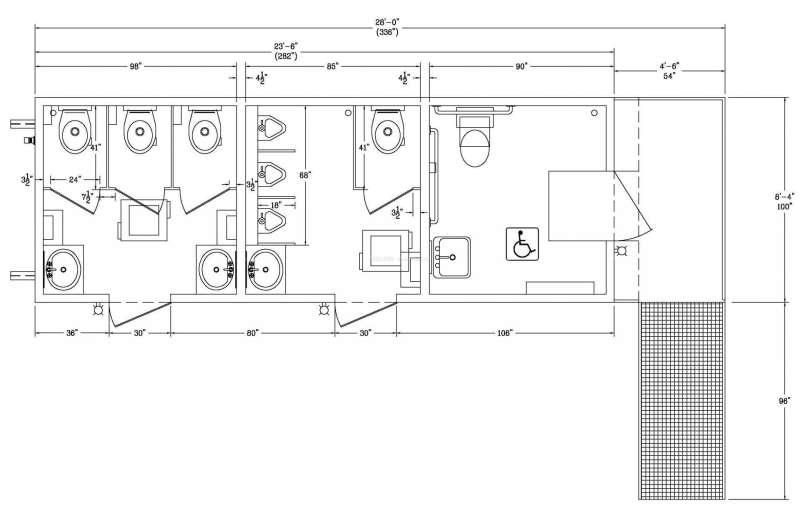 公共廁所平面圖,衛(wèi)生間地面改造最簡單材料  第1張