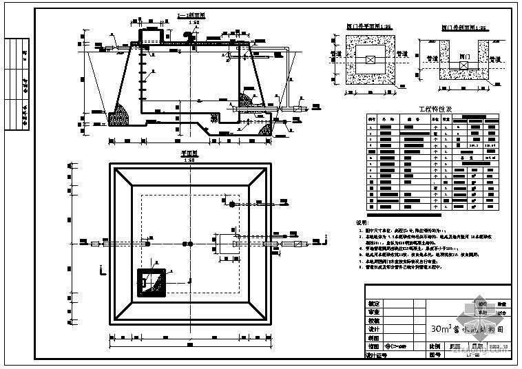 水池圖集,鋼筋混凝土蓄水池圖集 第2張 水池圖集,鋼筋混凝土蓄水池圖集 第2張