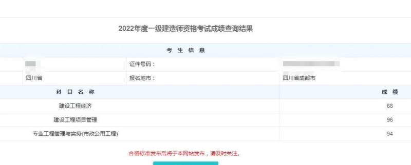 一級(jí)建造師成績(jī)查詢網(wǎng)站官網(wǎng)一級(jí)建造師合格成績(jī)  第1張