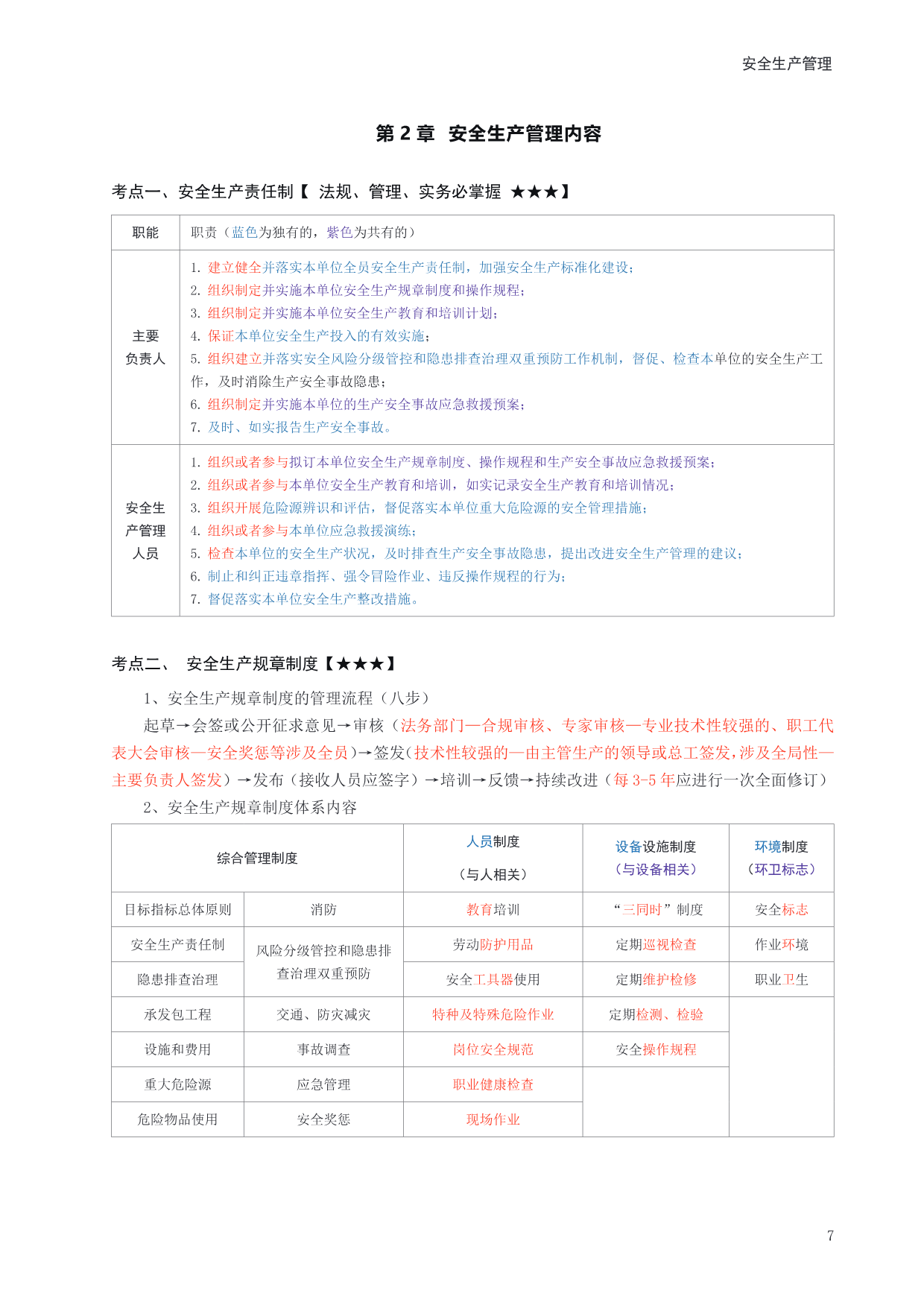 注冊安全工程師復(fù)習(xí)要點,注冊安全工程師考試重點梳理  第1張