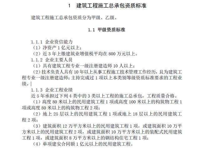 建筑一級資質要求建造師的簡單介紹 第1張 建筑一級資質要求建造師的簡單介紹 第1張