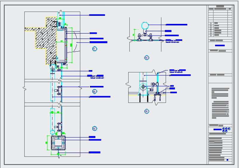 玻璃幕墻施工圖,玻璃幕墻施工圖識圖 第1張 玻璃幕墻施工圖,玻璃幕墻施工圖識圖 第1張